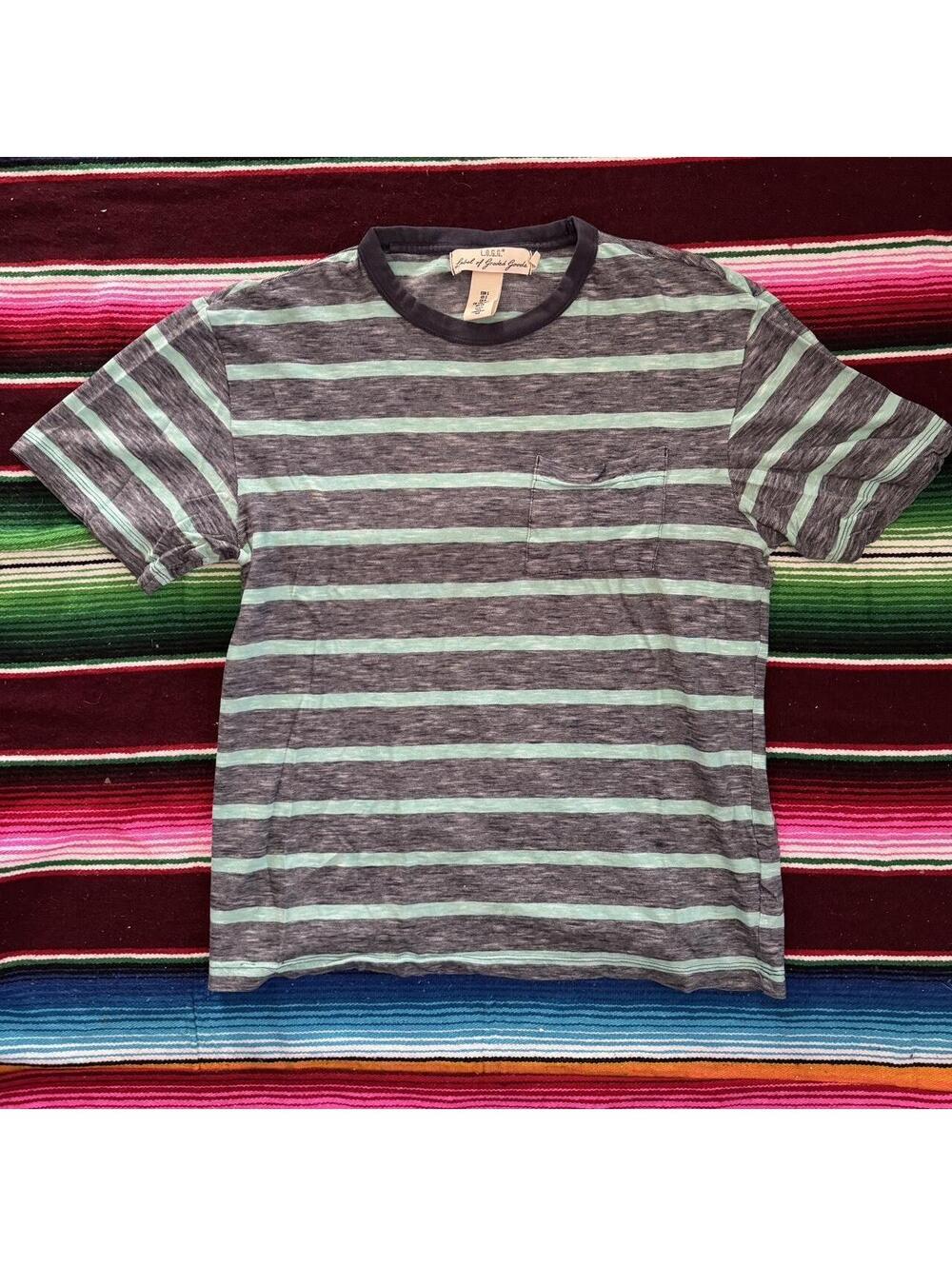 H&M Striped Short Sleeve Pocket Tee
